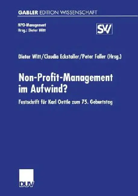 Cover of Non-Profit-Management Im Aufwind?