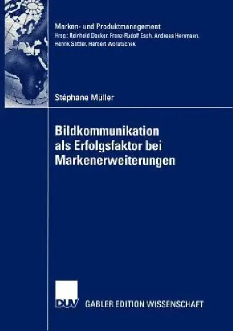 Cover of Bildkommunikation ALS Erfolgsfaktor Bei Markenerweiterungen