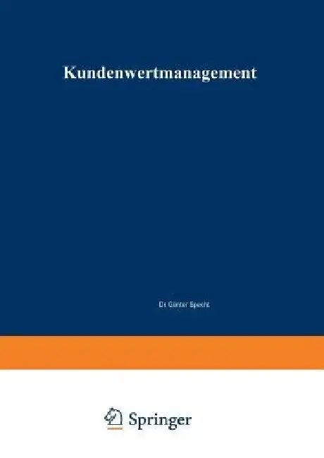 Cover of Kundenwertmanagement