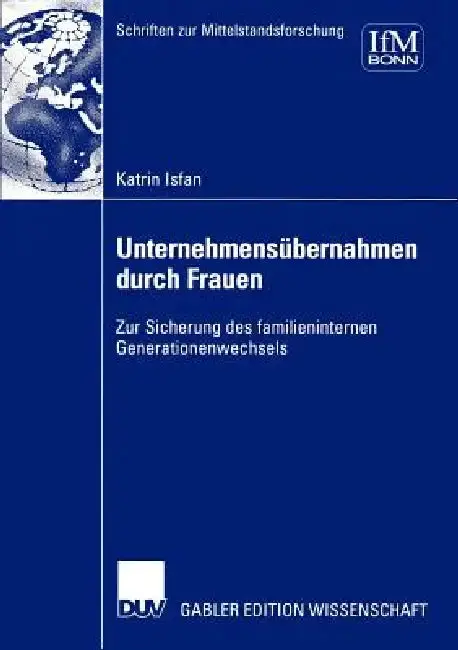 Cover of Unternehmensübernahmen Durch Frauen