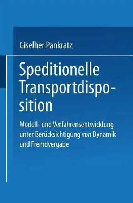 Cover of Speditionelle Transportdisposition