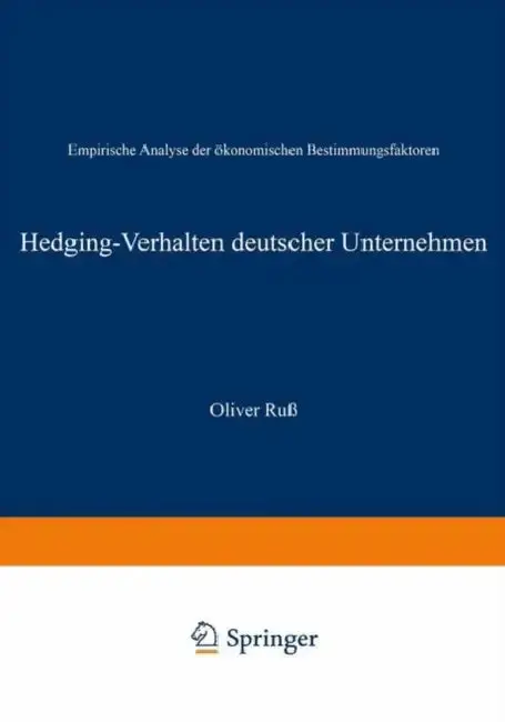 Cover of Hedging-Verhalten Deutscher Unternehmen