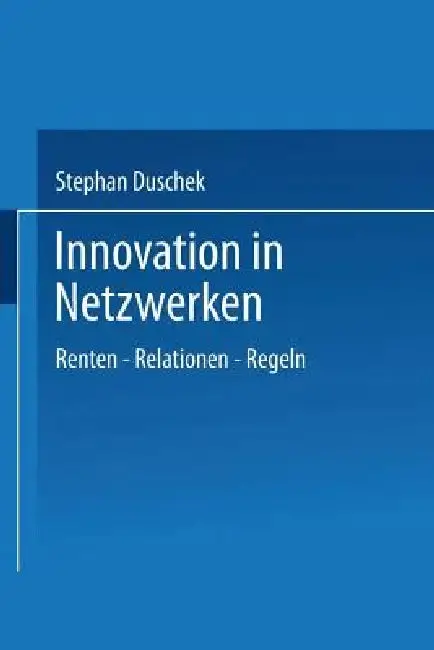 Cover of Innovation in Netzwerken
