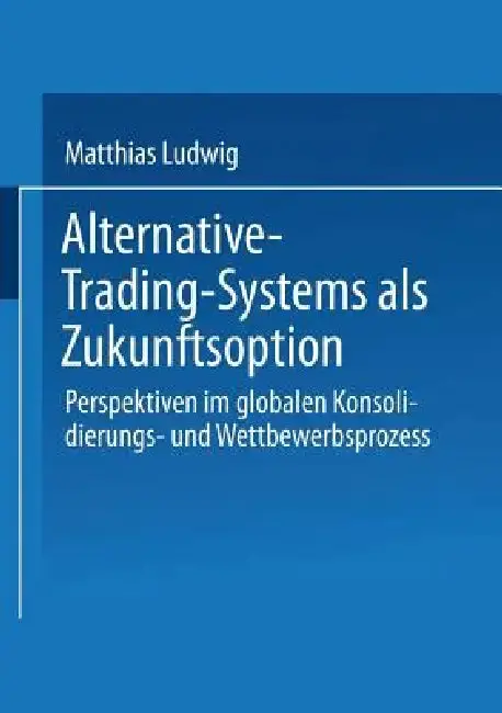 Cover of Alternative-Trading-Systems ALS Zukunftsoption