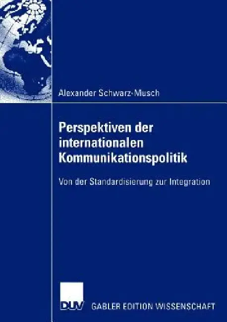 Cover of Perspektiven Der Internationalen Kommunikationspolitik