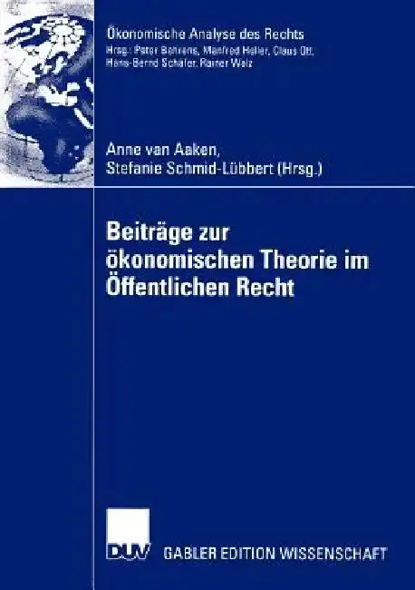 Cover of Beiträge Zur Ökonomischen Theorie Im Öffentlichen Recht