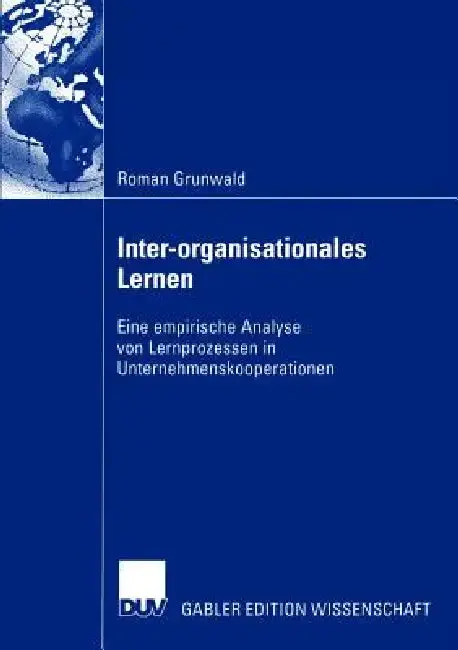 Cover of Inter-Organisationales Lernen