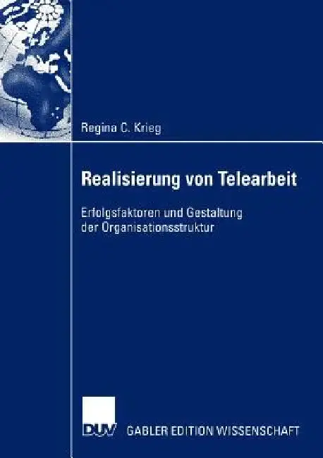 Cover of Realisierung Von Telearbeit