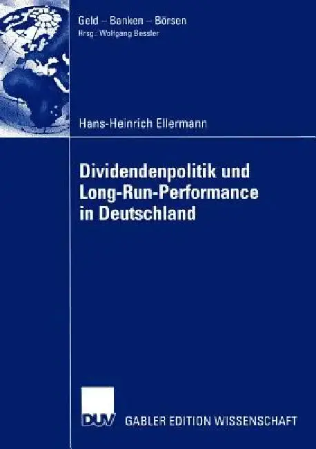 Cover of Dividendenpolitik Und Long-Run-Performance in Deutschland