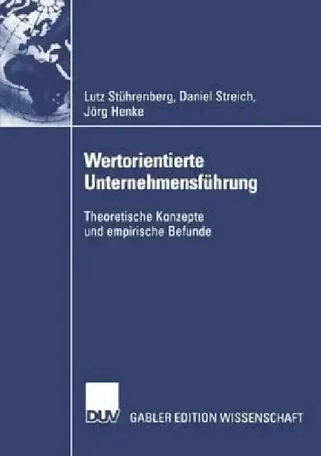 Cover of Wertorientierte Unternehmensführung