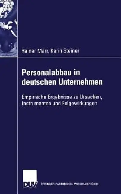 Cover of Personalabbau in Deutschen Unternehmen