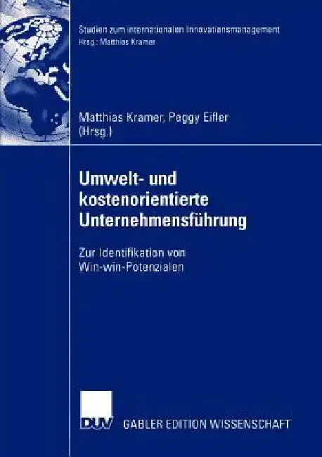 Cover of Umwelt- Und Kostenorientierte Unternehmensführung