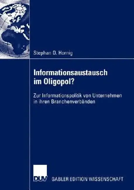 Cover of Informationsaustausch Im Oligopol?