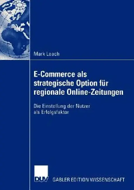 Cover of E-Commerce ALS Strategische Option Für Regionale Online-Zeitungen
