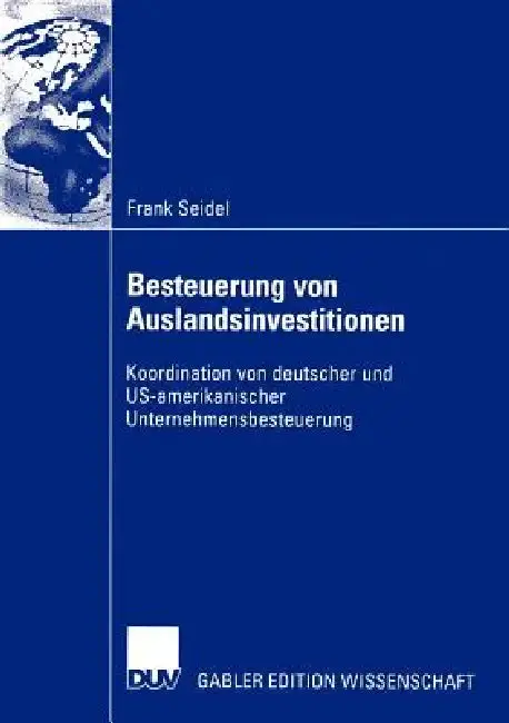 Cover of Besteuerung Von Auslandsinvestitionen