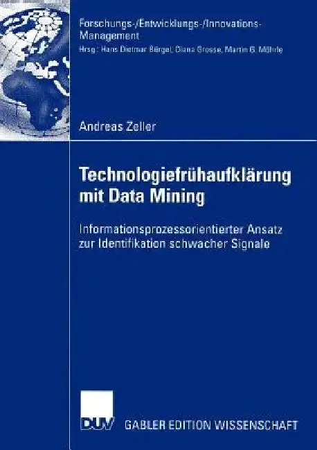 Cover of Technologiefrühaufklärung Mit Data Mining
