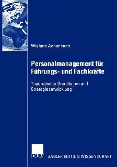 Cover of Personalmanagement Für Führungs- Und Fachkräfte