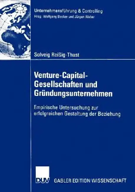 Cover of Venture-Capital-Gesellschaften Und Gründungsunternehmen