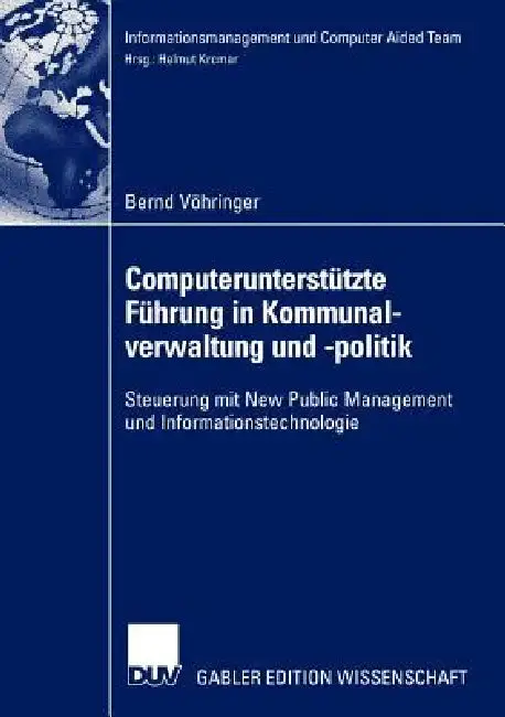 Cover of Computerunterstützte Führung in Kommunalverwaltung Und -Politik