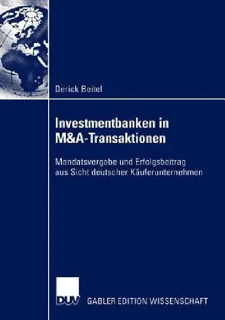 Cover of Investmentbanken in M&a-Transaktionen