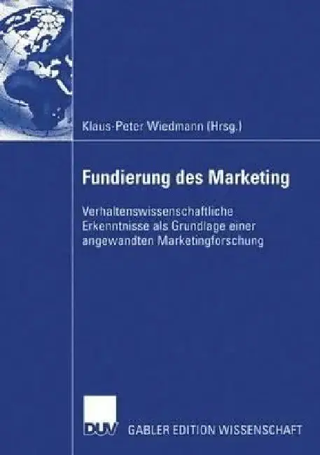 Cover of Fundierung Des Marketing