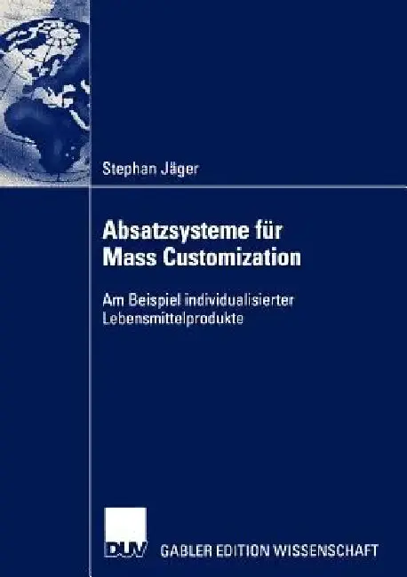 Cover of Absatzsysteme Für Mass Customization