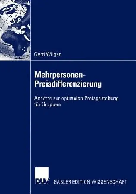 Cover of Mehrpersonen-Preisdifferenzierung