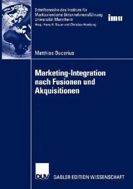 Cover of Marketing-Integration Nach Fusionen Und Akquisitionen