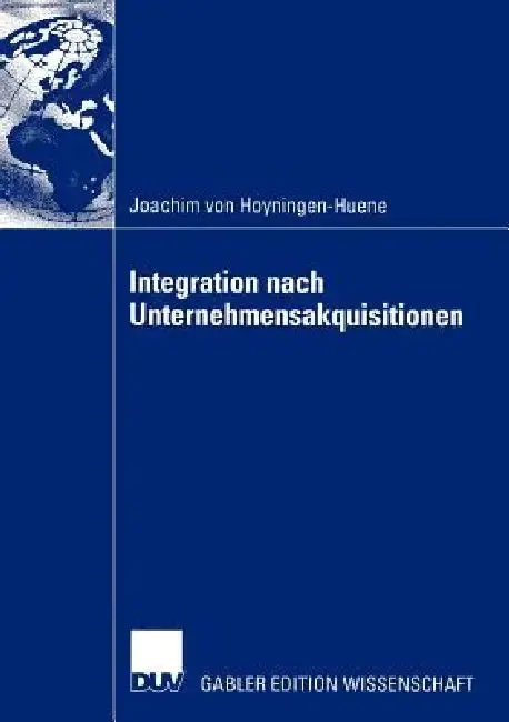 Cover of Integration Nach Unternehmensakquisitionen