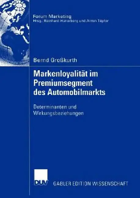 Cover of Markenloyalität Im Premiumsegment Des Automobilmarkts