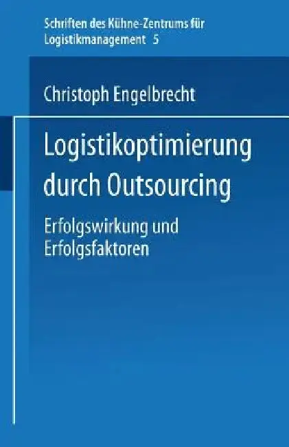 Cover of Logistikoptimierung Durch Outsourcing