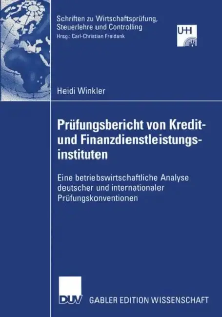 Cover of Prüfungsbericht Von Kredit-- Und Finanzdienstleistungsinstituten
