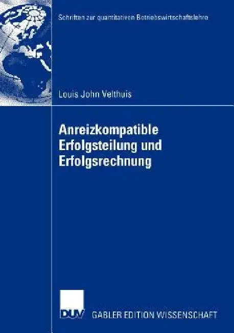 Cover of Anreizkompatible Erfolgsteilung Und Erfolgsrechnung