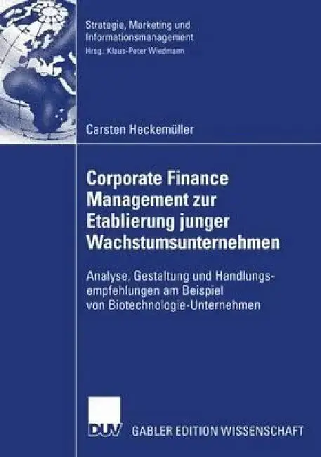 Cover of Corporate Finance Management Zur Etablierung Junger Wachstumsunternehmen