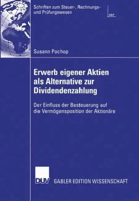 Cover of Erwerb Eigener Aktien ALS Alternative Zur Dividendenzahlung