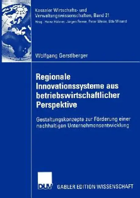 Cover of Regionale Innovationssysteme Aus Betriebswirtschaftlicher Perspektive