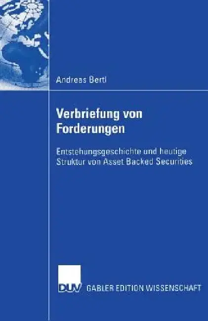 Cover of Verbriefung Von Forderungen