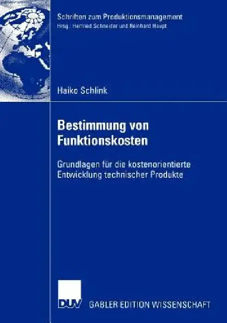 Cover of Bestimmung Von Funktionskosten