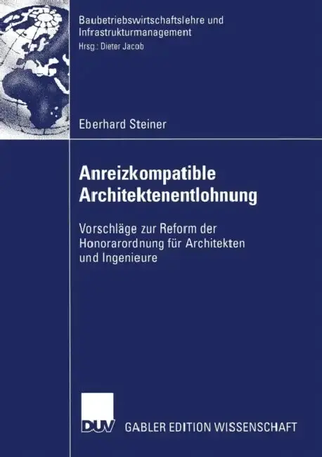 Cover of Anreizkompatible Architektenentlohnung
