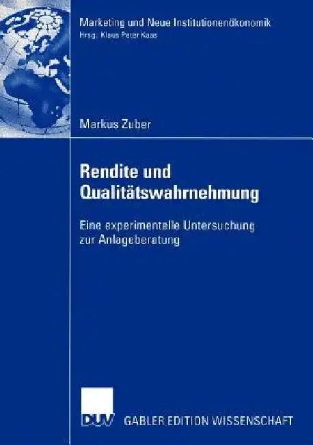 Cover of Rendite Und Qualitätswahrnehmung