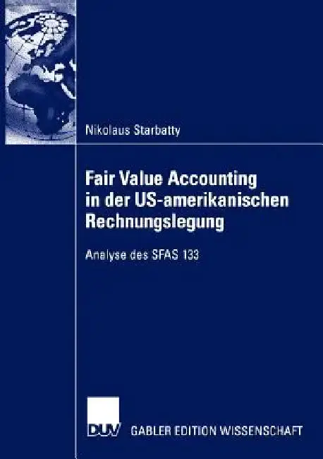 Cover of Fair Value Accounting in Der Us-Amerikanischen Rechnungslegung