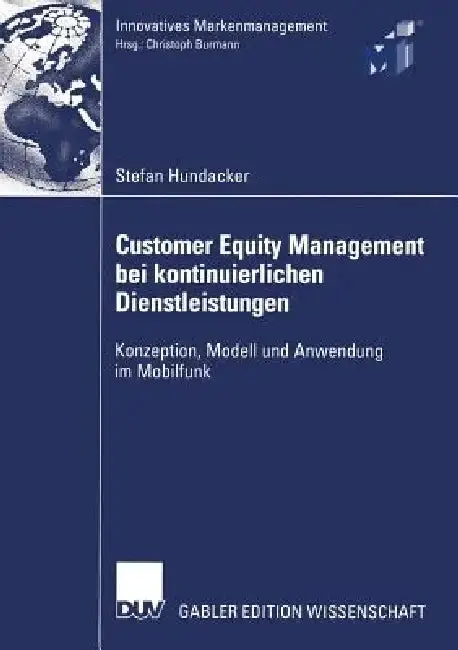 Cover of Customer Equity Management Bei Kontinuierlichen Dienstleistungen