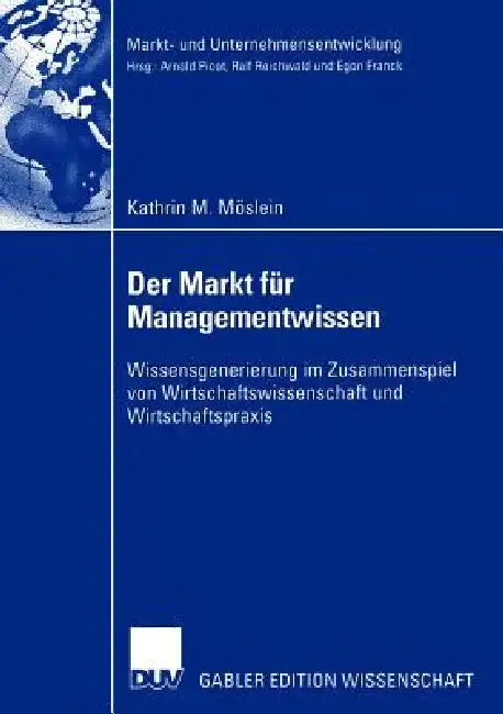 Cover of Der Markt Für Managementwissen