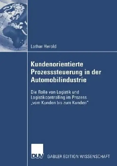 Cover of Kundenorientierte Prozesssteuerung in Der Automobilindustrie
