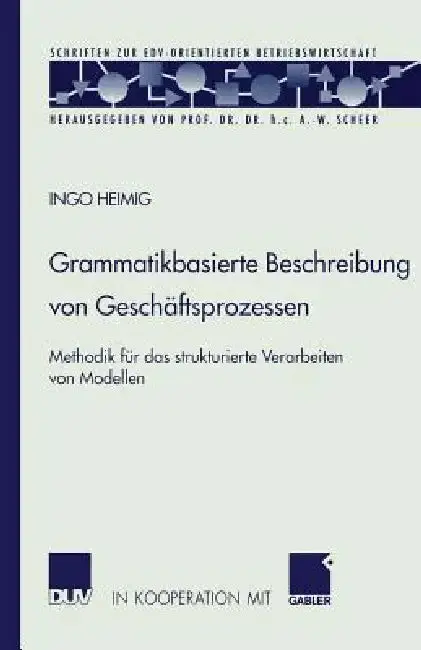 Cover of Grammatikbasierte Beschreibung Von Geschäftsprozessen