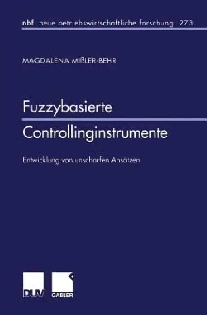 Cover of Fuzzybasierte Controllinginstrumente
