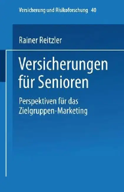 Cover of Versicherungen Für Senioren