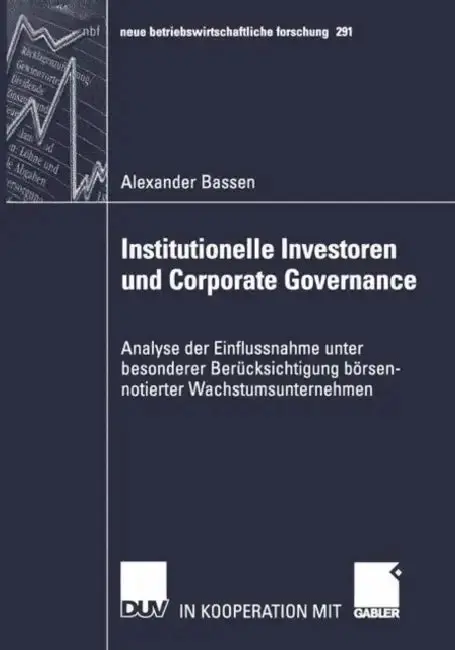 Cover of Institutionelle Investoren Und Corporate Governance