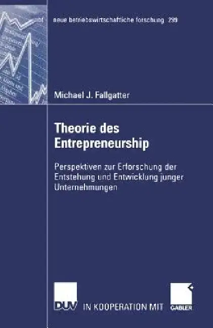 Cover of Theorie Des Entrepreneurship