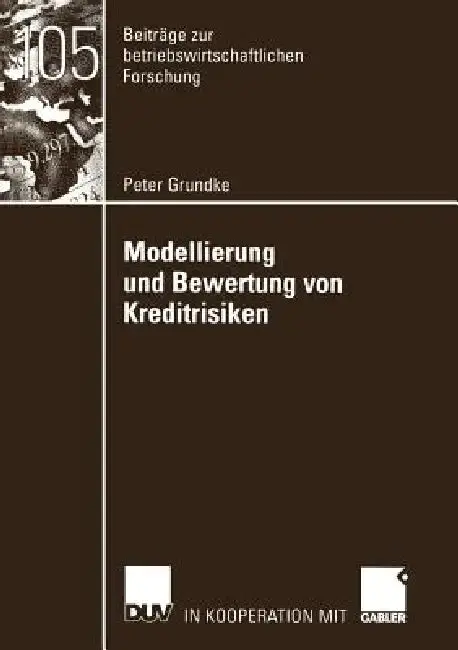 Cover of Modellierung Und Bewertung Von Kreditrisiken